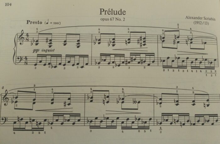 Prelude von Skriabin